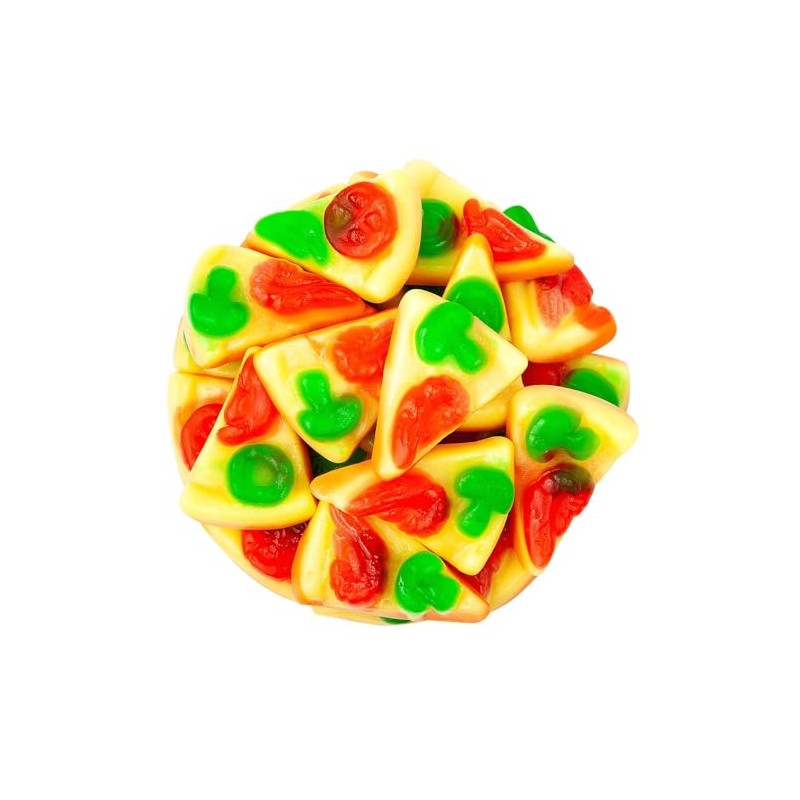 Vidal Gummy Pizza Slices, Tomato and Mushroom Shaped Candies, 2.2