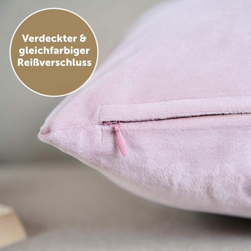 Blumtal Set of 2 Soft Velvet Cushion Covers, 50 x