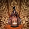 Ziva Metal Oriental Moroccan Storm Lantern, 30 cm, for Outdoors