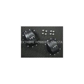 Hot Racing WRA12C01 Aluminum Ar60 Axle Diff Covers (Black) - Axial Yeti Wraith Ax10
