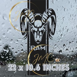 Dodge Ram Back Window Stripe Decal - Ram Sticker - Rollin Coal - Ram Sticker - Cut To Fit - Color: Matte White
