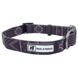 Matching Dog Collar & Leash Set XSmall, Small, Medium, Large for boy, Male, Female, Girl Dogs and Puppy (Large, Black Tribal)