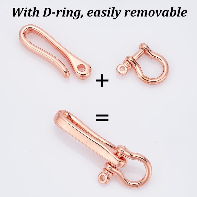 PH PandaHall 4pcs 2 Sizes Solid U Shape Hook Car