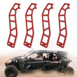 SKYJDM 4PCS Door Latch Handles Compatible with 2017-2022 Can-AM Maverick X3 X RS DS Turbo R Max 2 & 4 Door Models, (Door Handle Kit, Red)