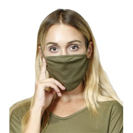 COIN 1804 12 Pack Face Mask Cloth Rayon Jersey Fabric Protection Covering Women Adult Unisex Fashion Cover Reusable Washable Breathable Made in USA RSCOMBO 12pc A