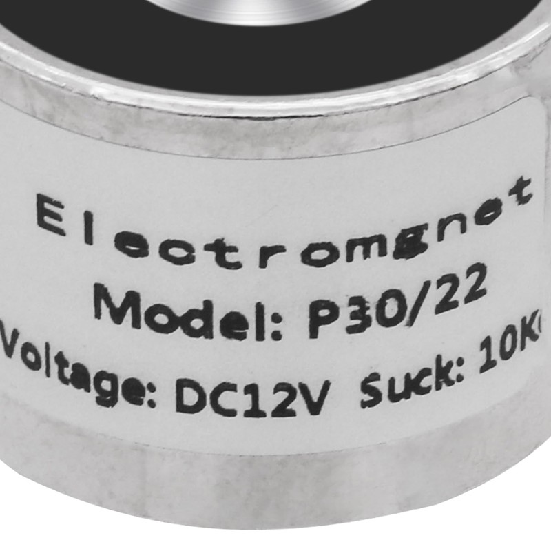 Uxney DC 12V 100N 22LB/10kg Sucker Electromagnet Magnet Lifting Cylinder