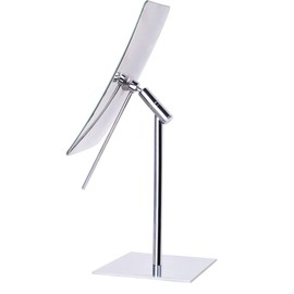 Mirror Image 82243 Minimalist Rectangular Vanity Mirror, 3X Magnification, Chrome