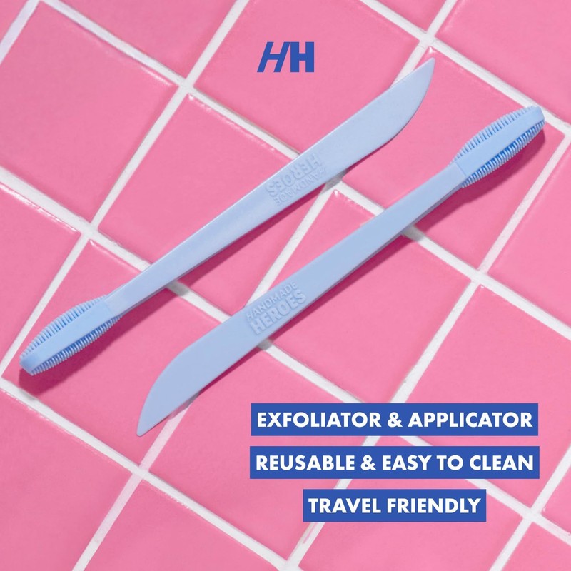 Handmade Heroes Cepillo Labial, Exfoliante Labial Reutilizable - Exfoliante Suave,