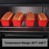 SILIVO 4 Pack Mini Loaf Pans - Nonstick Silicone Bread