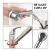 Comllen Commercial Pull Out Kitchen Faucet Brushed Nickel, Stainless Steel