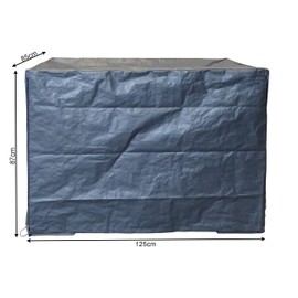 QUICK STAR Grid Box Cover 125 x 85 x 87 cm Grey PE Fabric Film Protective Cover Tarpaulin Dust Protection Shipping Bag