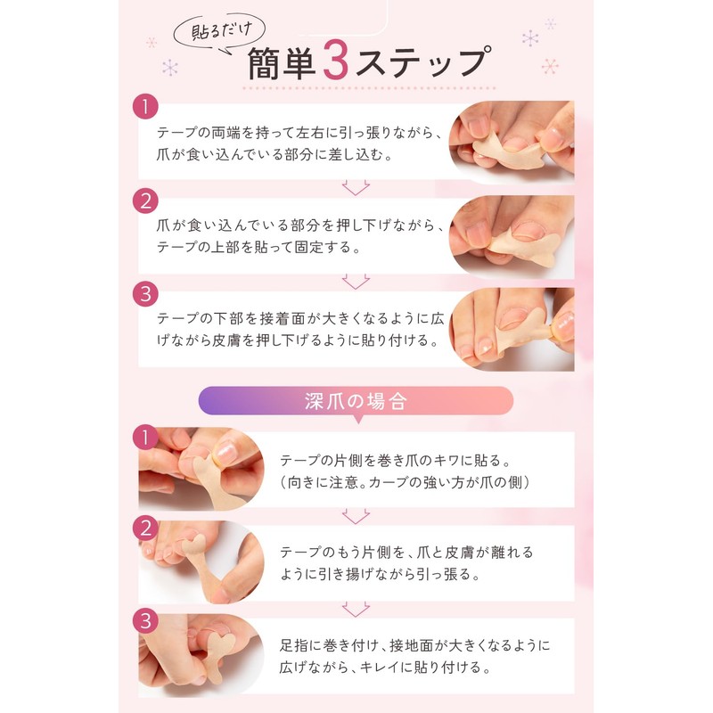 Komachi Aid Winding Nail Tape [Mochipita] Wrapped Nails with Portable