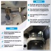 Sunluway Silicone Body Mount Bushing Kit for Ford Super Duty