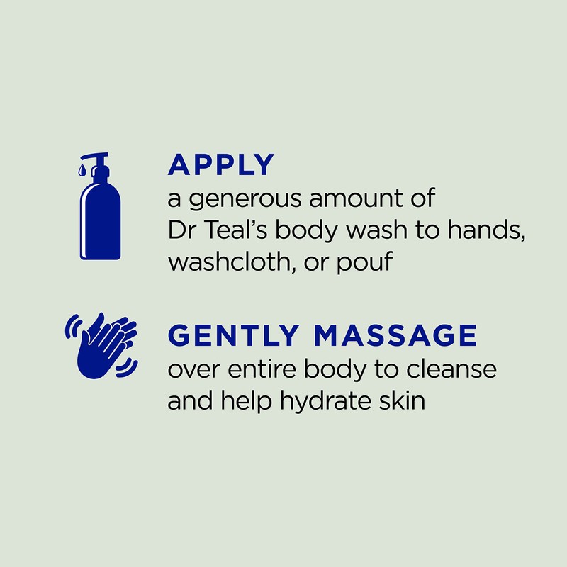 Dr Teal's Body Wash with Pure Epsom Salt, Relax &