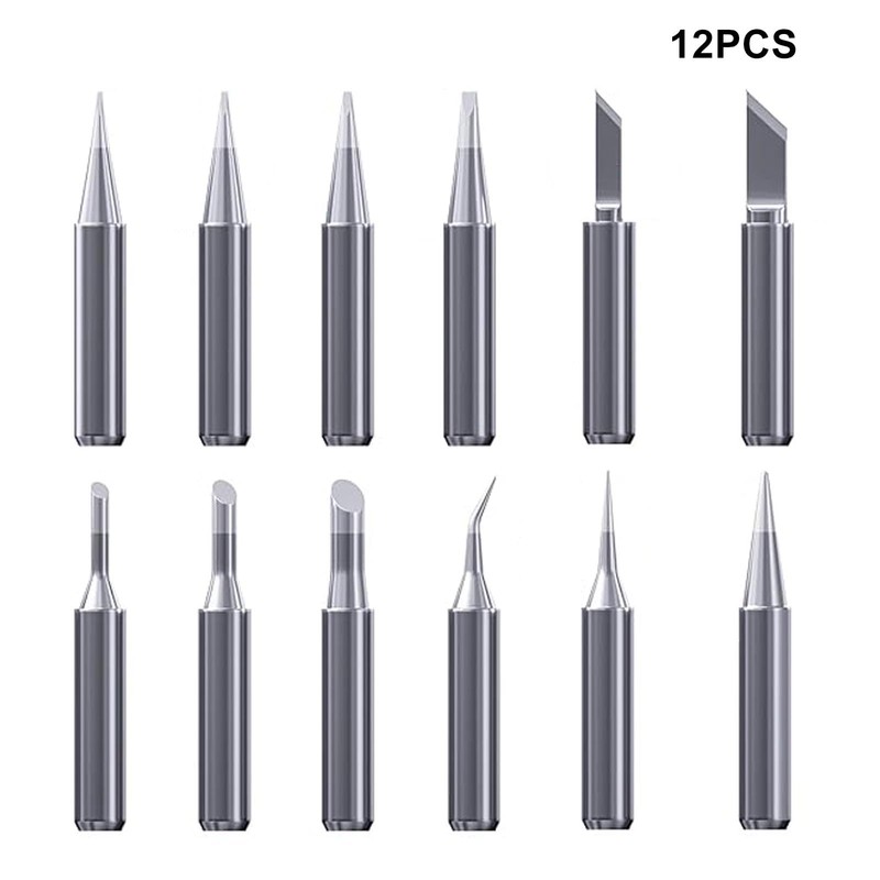 Pack of 12 900 m Soldering Tips, Replacement Soldering Tips