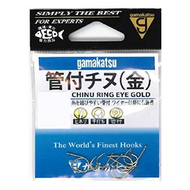 Gamakatsu Chin hook with can gold No. 4 fishing hook