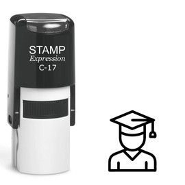 stampexpression - Graduate Outline Self Inking Rubber Stamp - Black Ink (A-63228)
