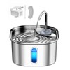 Stainless Steel Cat Water Fountain for Cats Indoor 3.2L 108oz