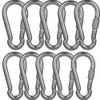 Phego Carabiner Hooks Pack of 10 Carabiner Hooks with Screw