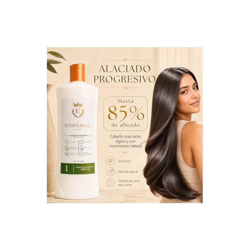 Alaciado Progresivo Profesional 1000 ml | Efecto Lacio de Hasta