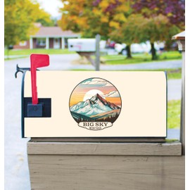 Big Sky Montana Design C Souvenir Magnetic Mailbox Cover