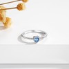SOLOLIKE Birthstone Rings for Women: S925 Sterling Silver Stacking Birthstones