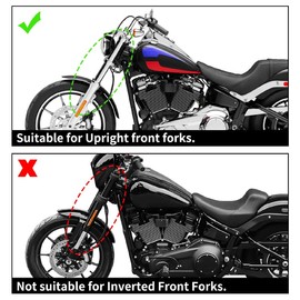 TCMT Headlight Quarter Fairing Windshield Bracket Mount Kit Fit For Harley Softail Low Rider FXLR Street Bob FXBB 2018-20 Low Rider S FXLRS 20-25 Softail Standard FXST 20-24