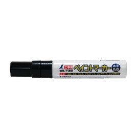 Shinwa Sokutei 78541 Construction Paint Marker, Broad, Round Point, Black