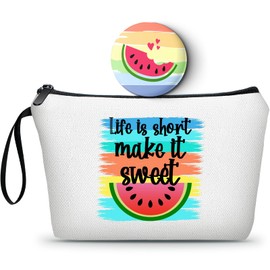 KONSOM - Regalos para amigas y mujeres, regalos divertidos para mujeres, regalos para hermanas, bolsa de maquillaje con espejo, regalos de cumpleaños para mujer, regalos especiales para ella, regalos