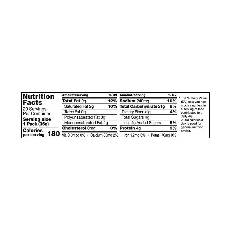 Laภςe Toasty Peanut Butter Sandwich Crackers, 1.29 oz., (40 Pack)
