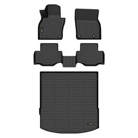 HAFIDI Floor Mats & Cargo Liner Custom for Mazda CX-70,CX 70 PHEV 2025 All Weather Protection TPE Heavy Duty Non-Slip Automotive cx70 Floor Liners Fits Full Set Accessories, Black