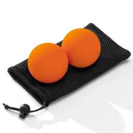 SUBCULTUREPICK Massage Lacrosse Balls for Myofascial Release,Yoga Deep Tissue Massage,Trigger Point Therapy and Foot Plantar Fasciitis,Muscle Soreness Massager Ball (2 Packs) (Orange)