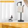 BESy 17 Inch Matte Black Stand Towel Bar Hanger Hand
