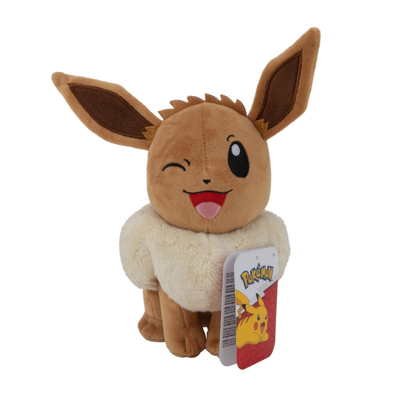 Pokémon Pokémon PKW3079-20 cm Plüsch - Evoli, offizielles Plüsch