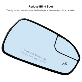 Power Heated Mirror Glass Fits for Ford Fusion 2013-2020 DS7Z17K707A Right Passenger Side Blind Spot Mirror
