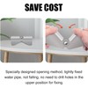 Farady 2 Pack Gutter Extension Hinge Stainless Steel Downspout Extension