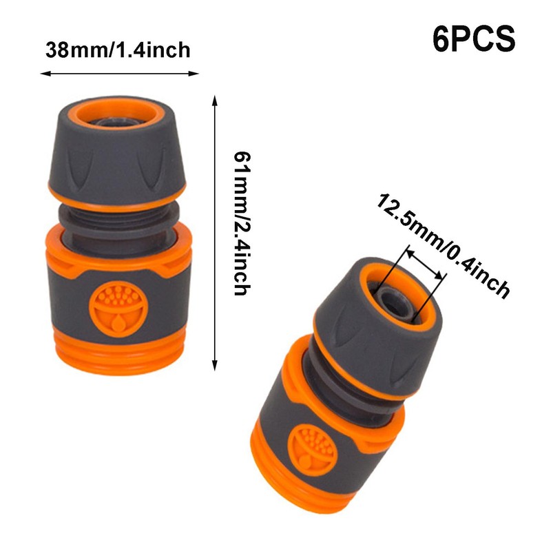 Ktnyl 6 Piece Garden Hose Connection Set, Hose Connector, Hose