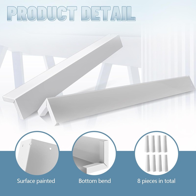 8 Pcs Aluminum Siding Corners 8 Inch Outside White Siding