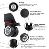 Dilwe Suitcase Wheel, Plastic Luggage Wheel PVC Luggage Replacement Uprade