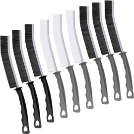 KEWAYO 9 Stück Reinigungsbürste für Fugen, Reinigungsbürste, multifunktionale Fugenreinigungspinsel, Hard-Bristled Crevice Cleaning Brush mit Griff