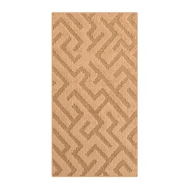 REMNAZ HOME DECOR 4ft Custom Fit Accent Runner Rug for Small Foyer - Gold Tan | Non-Slip | Washable & Edge Bound