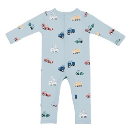 KYTE BABY Unisex Soft Romper with Snap Closure, 97% Rayon made from Bamboo, 3% Spandex,, Construction, Newborn