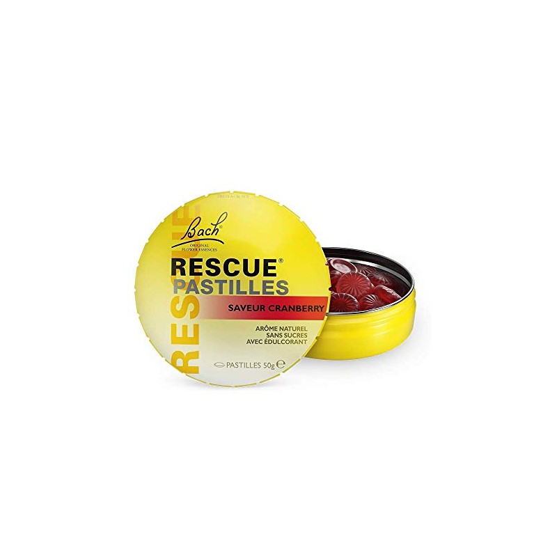 Bach Rescue Lozenges Cranberry Flavour 50g by RESCUE