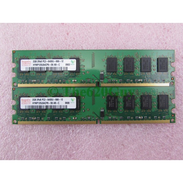 Hynix HYMP125U64CP8-S6 4GB 2 x 2GB PC2-6400U DDR2 800 Non-ECC