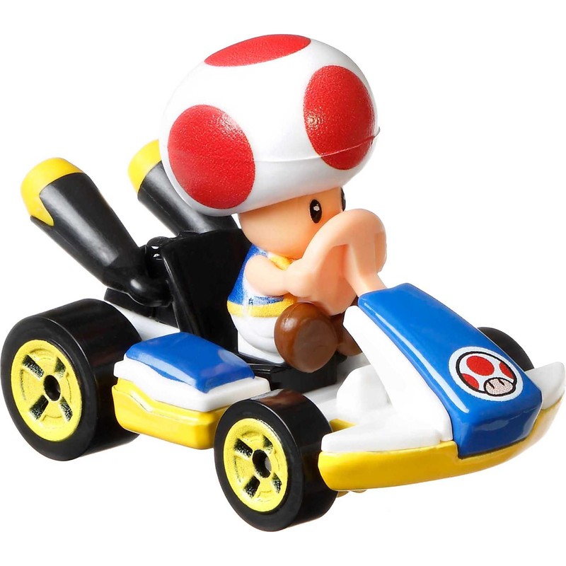 Hot Wheels Mario Kart Toy Vehicle 4-Pack, Collectible Set of