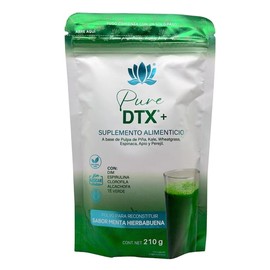 Clorofila en polvo Espirulina Menta Hierbabuena 210 g DTX Pure Health