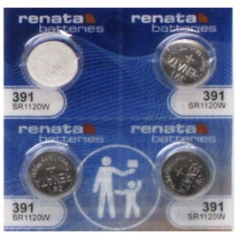 RENATA 391 SR1120W WATCH BATTERY SR1120 (4 Pack)