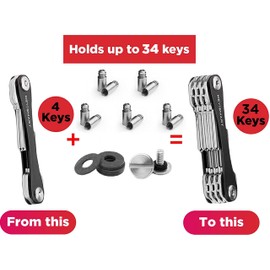 KeySmart Expansion Pack with Screws, Spacers and Posts (2-34 Keys)