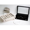 Wudygirl Earring Organizer Tray Jewelry Organizer 32 Pairs Earring Box