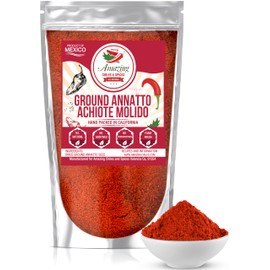 Amazing Chiles & Spices Achiote Powder C Ground Annatto Seeds 4oz Great for Adding Color and Mild Flavor in Soup, Stews, Meats and Mexican Recipes
